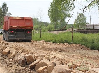 Закончено строительство центральной дороги через всю территорию ДНТ «Малые поляны»